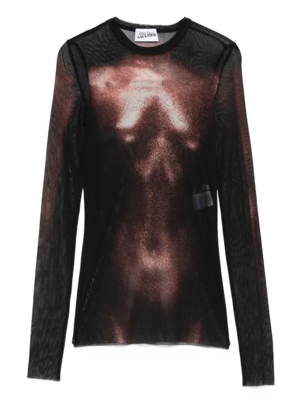 ジャンポール ゴルチエ メッシュトップス Jean Paul Gaultier メッシュ トップ | ブラック | FARFETCH JP