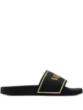 Versace logo-plaque slides - Black