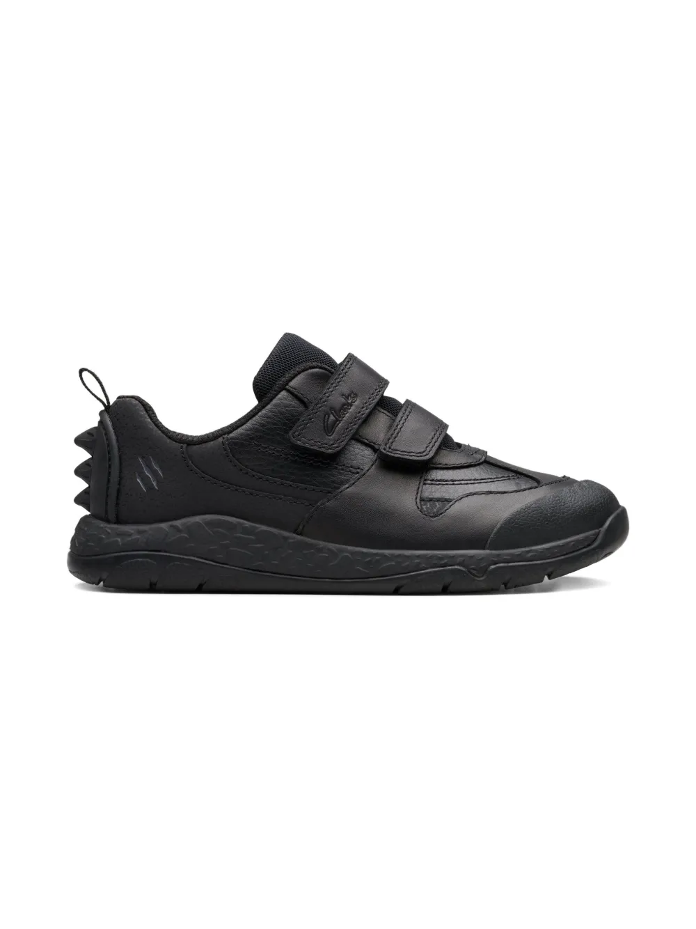 Clarks Kids Steggy 2 Pace spike-detail touch-strap sneakers Black