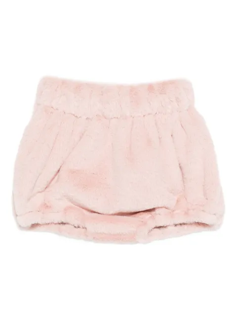 La Stupenderia faux-fur shorts