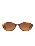 Peter & May Walk It's a Girl oval-frame sunglasses - Brown