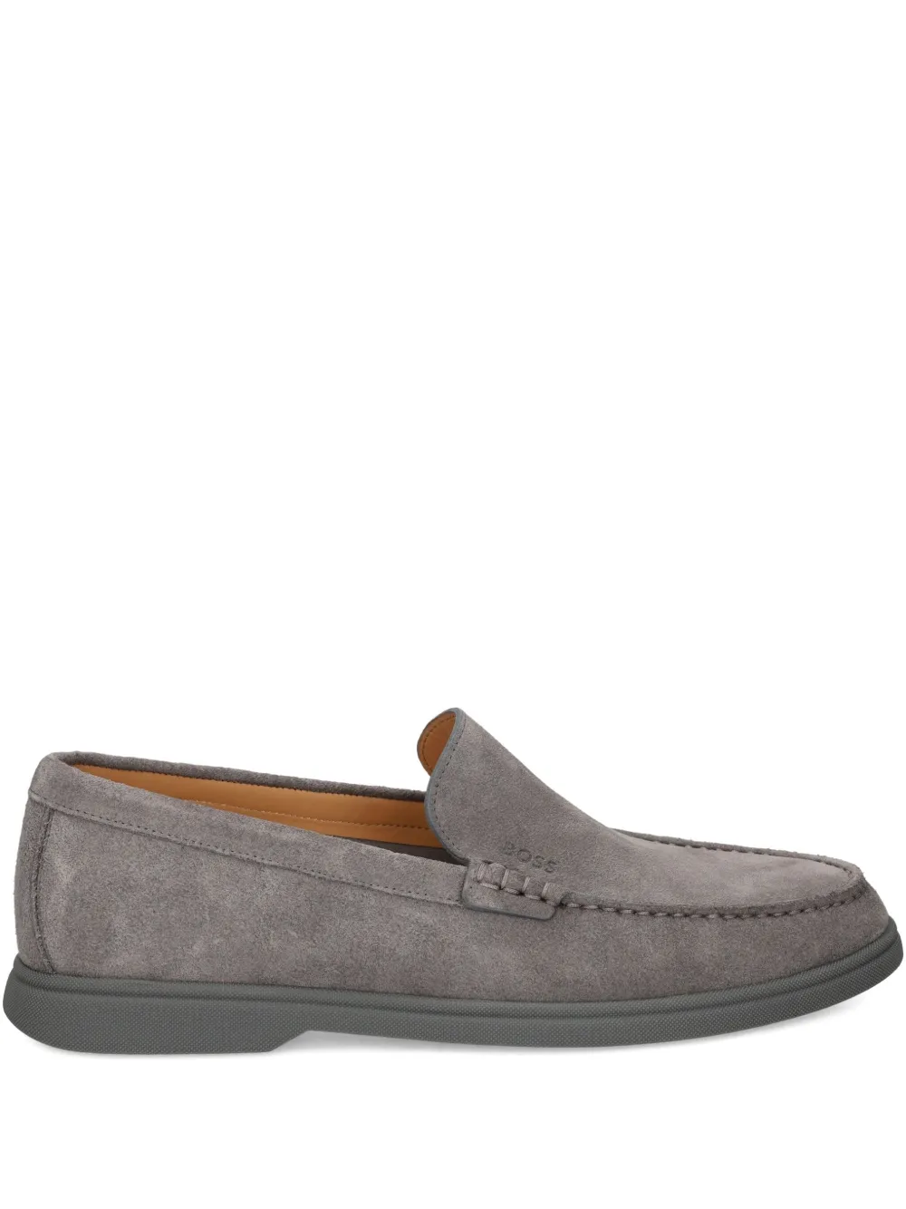 BOSS suede loafers Grey