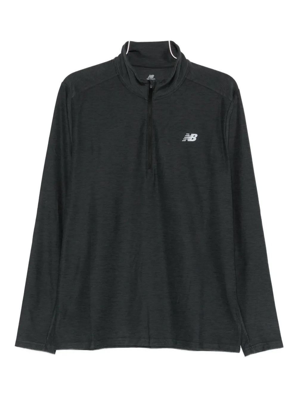 New Balance half-zip long-sleeve top - Verde