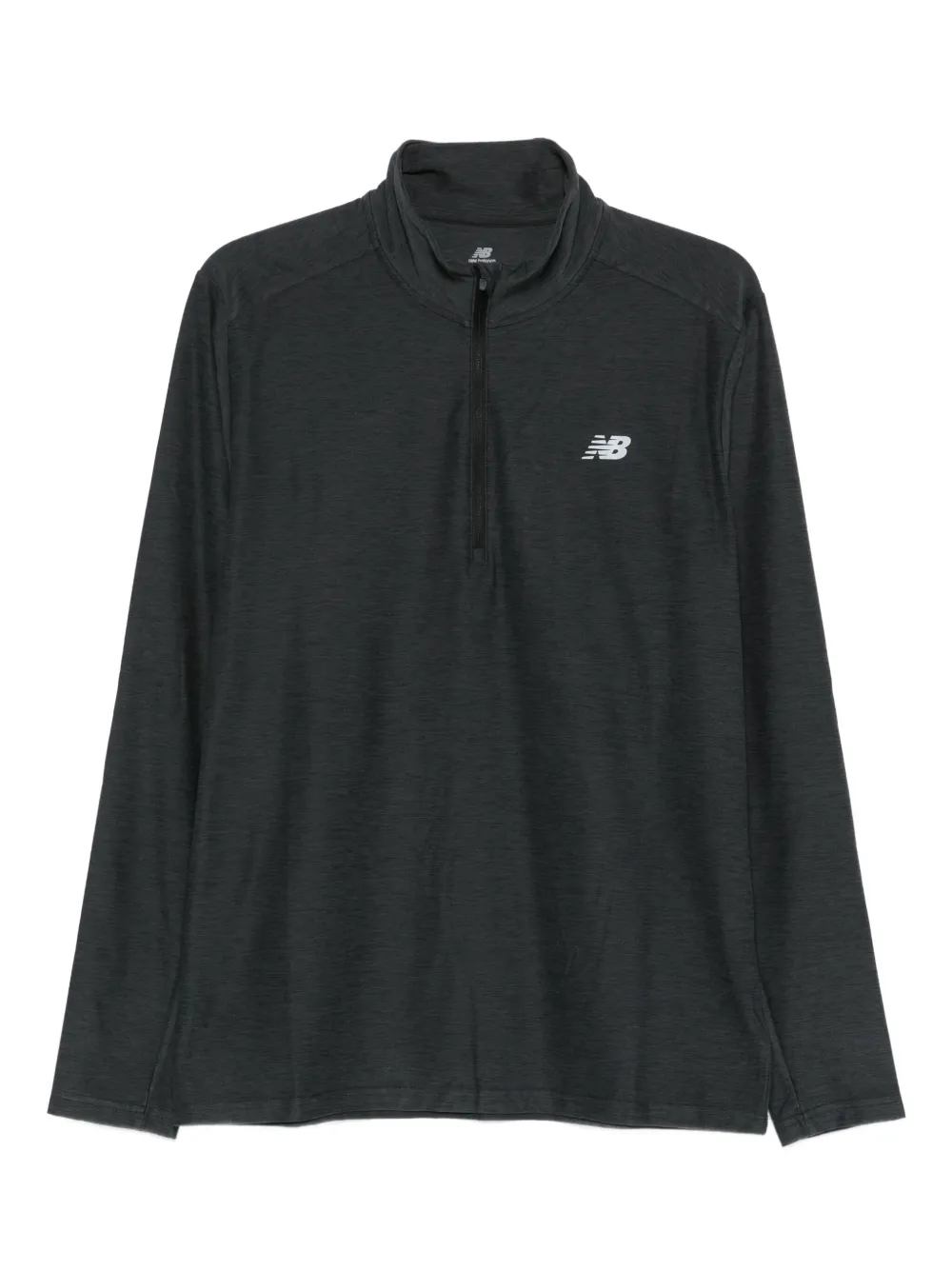 half-zip long-sleeve top