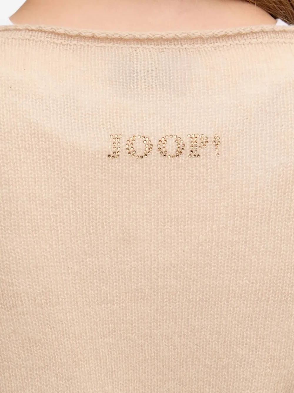 Joop! logo-embellished cashmere sweater Beige