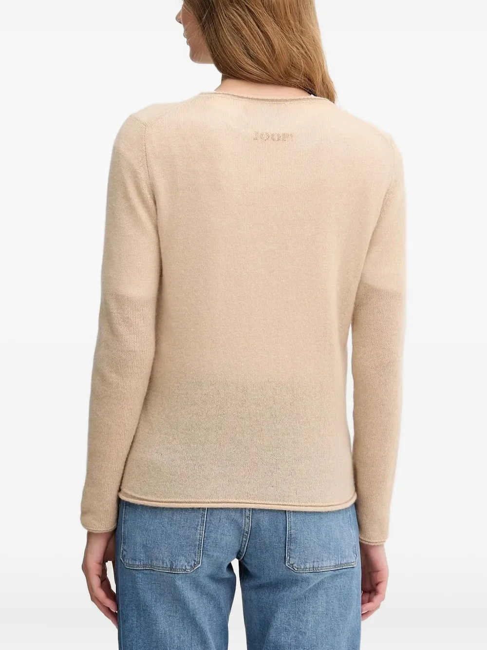Joop! logo-embellished cashmere sweater Beige