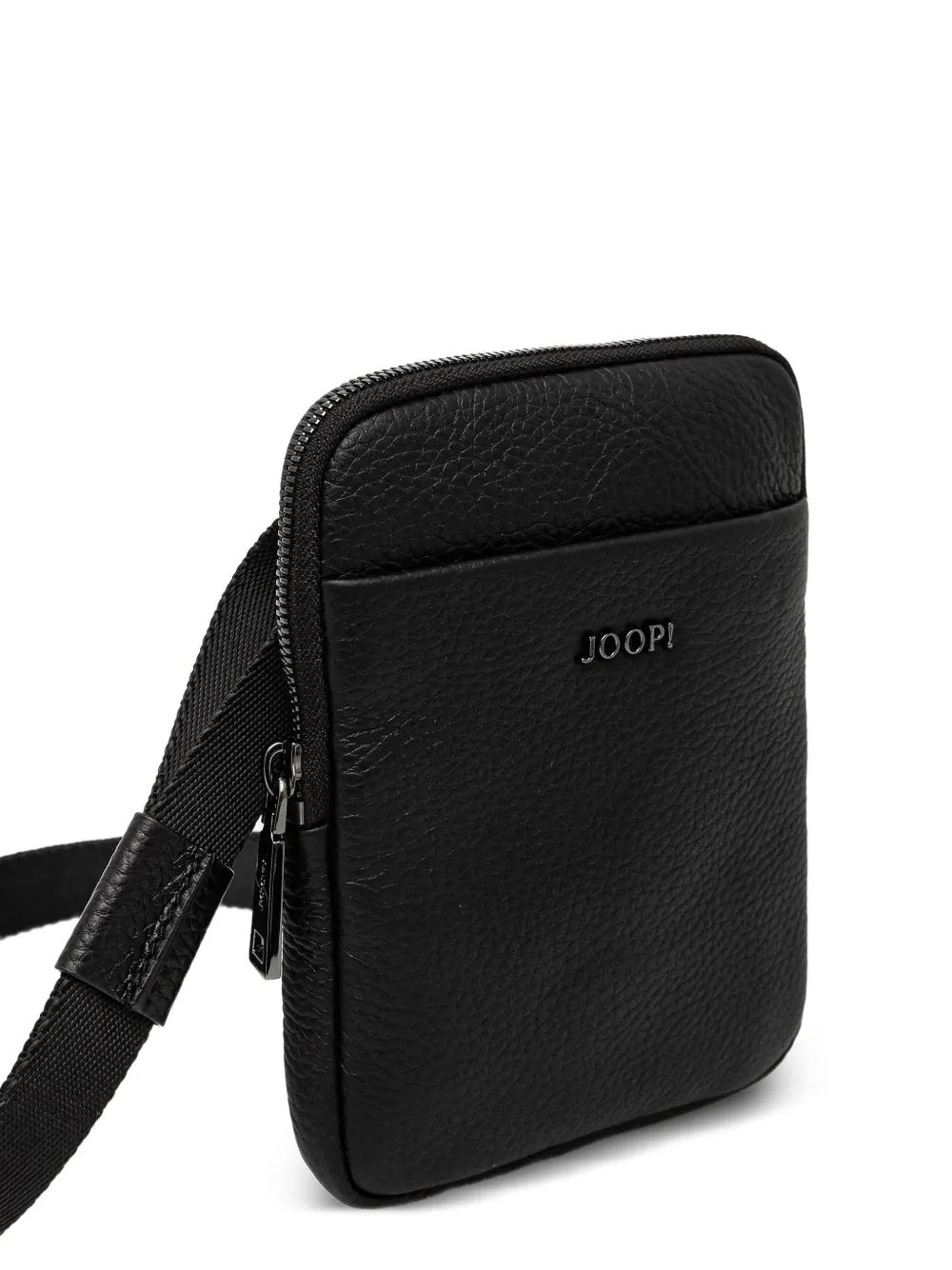 Joop! Messengertas met rits - Zwart
