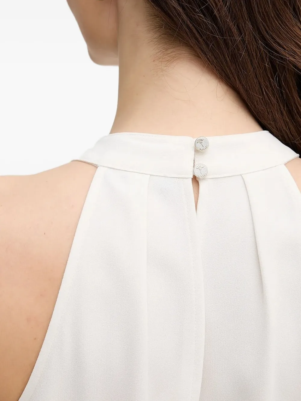 Joop! Geplooide halterjurk Beige