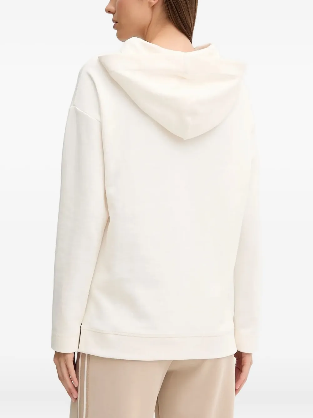 Joop! Top met capuchon en zakdetail Wit