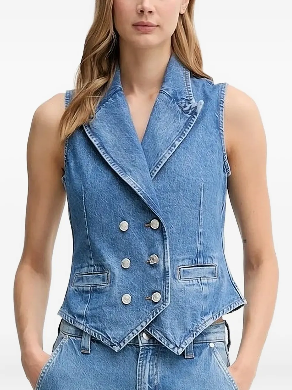Joop! Iva double-breasted waistcoat Blauw