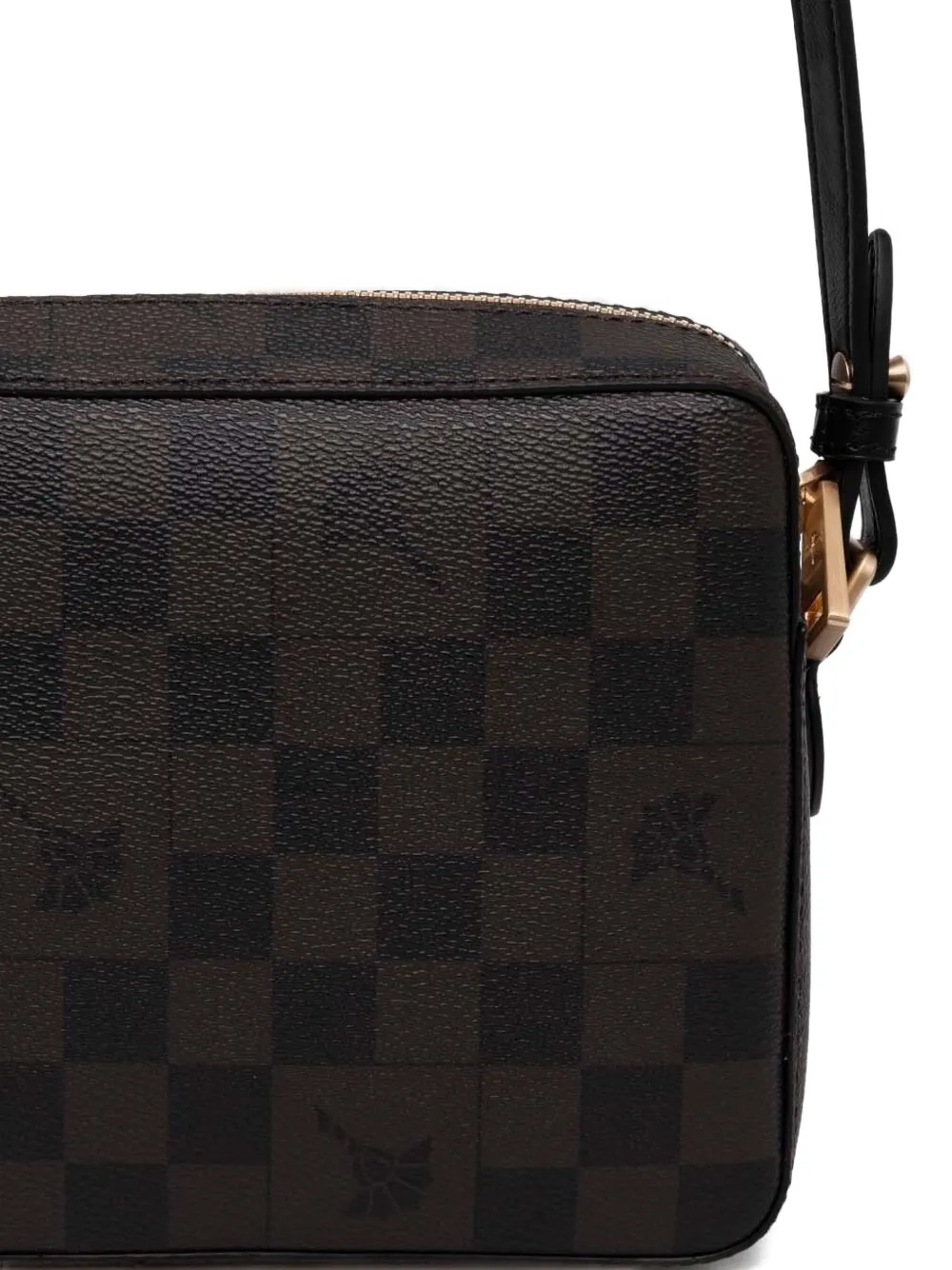 Joop! Geruite crossbodytas Bruin