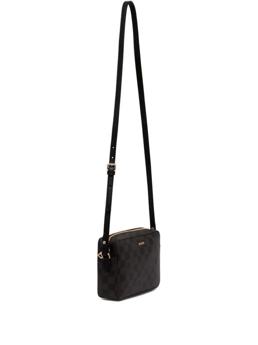Joop! check-pattern crossbody bag Bruin