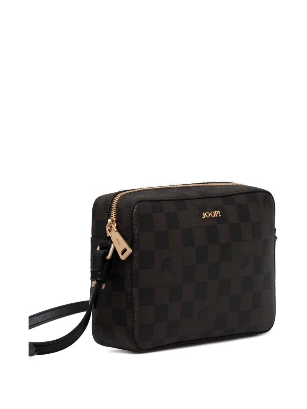 Joop! Geruite crossbodytas Bruin