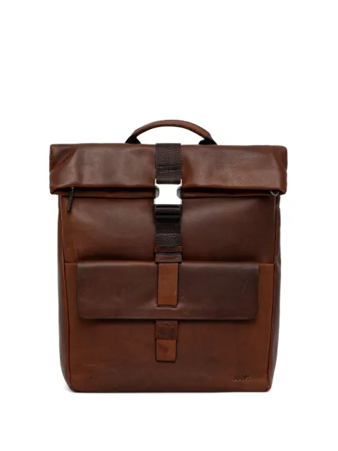 Joop! Loreto Rico roll-top buckle leather backpack