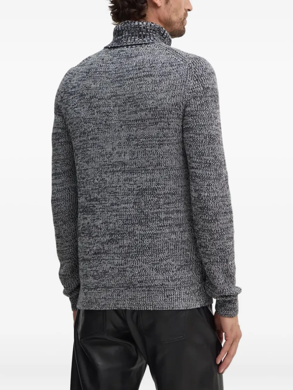 Joop Ribbed Turtleneck Sweater In Gray