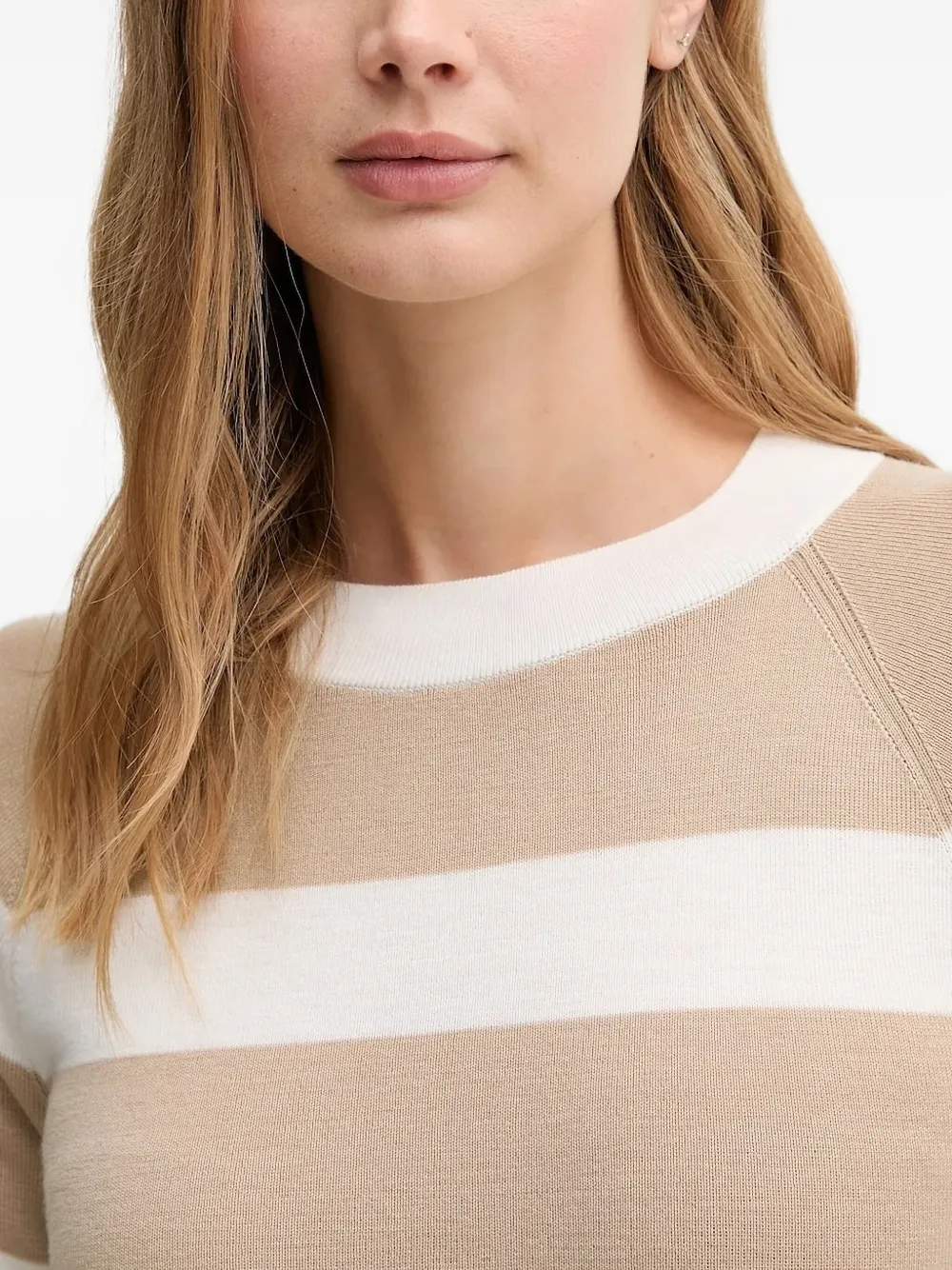 Joop Ketra Raglan-sleeve Striped Sweater In Multi