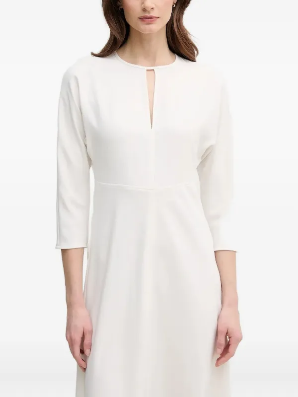 Joop! Keyhole Neckline A-line Dress | White | FARFETCH