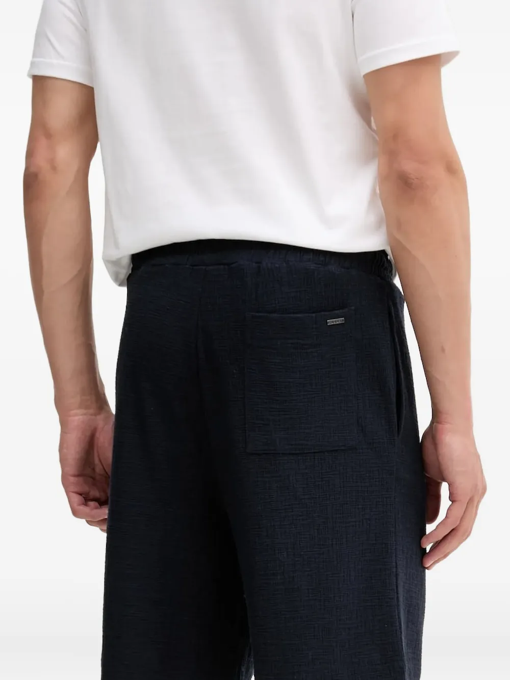 Joop! Pocket shorts van katoenblend - Blauw