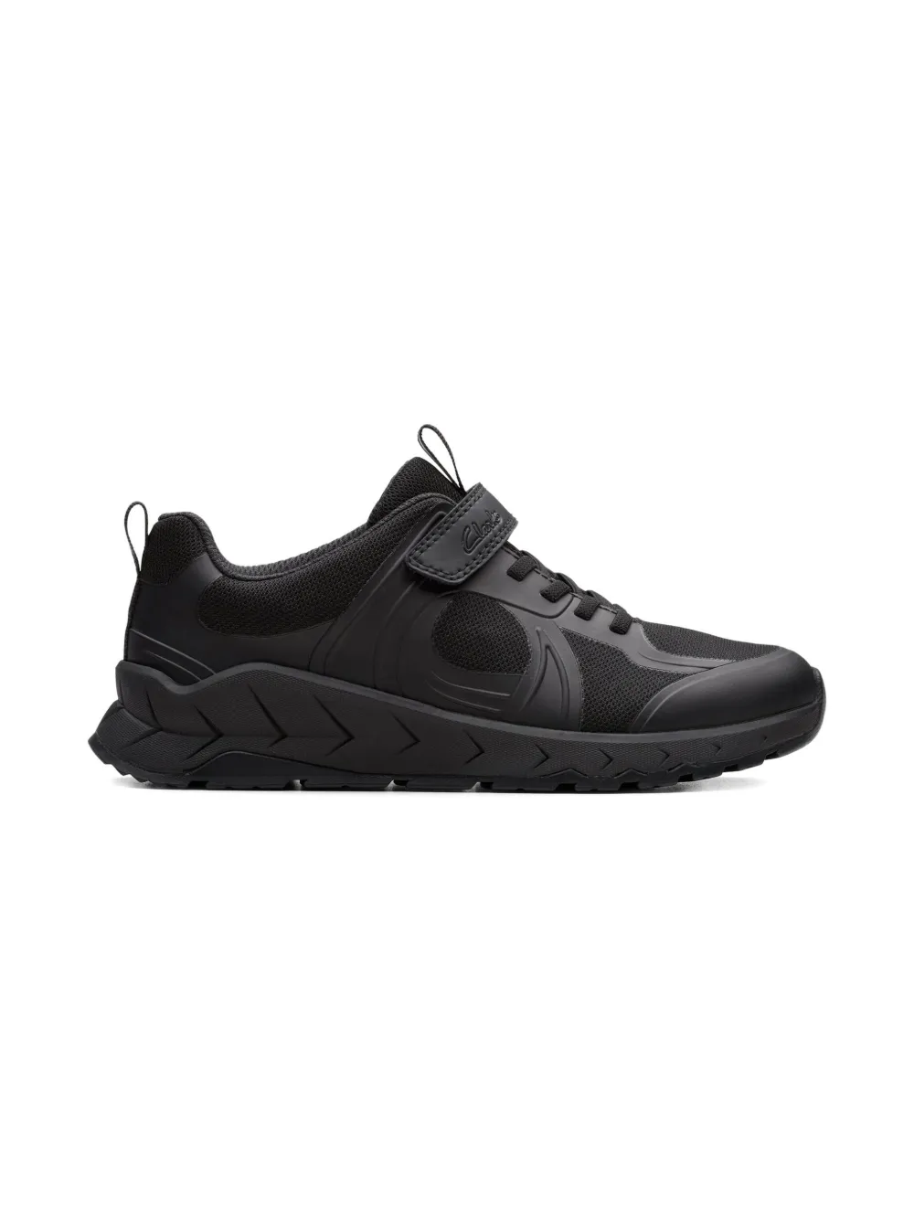 Clarks Kids Selva Edge strap-detail sneakers Black