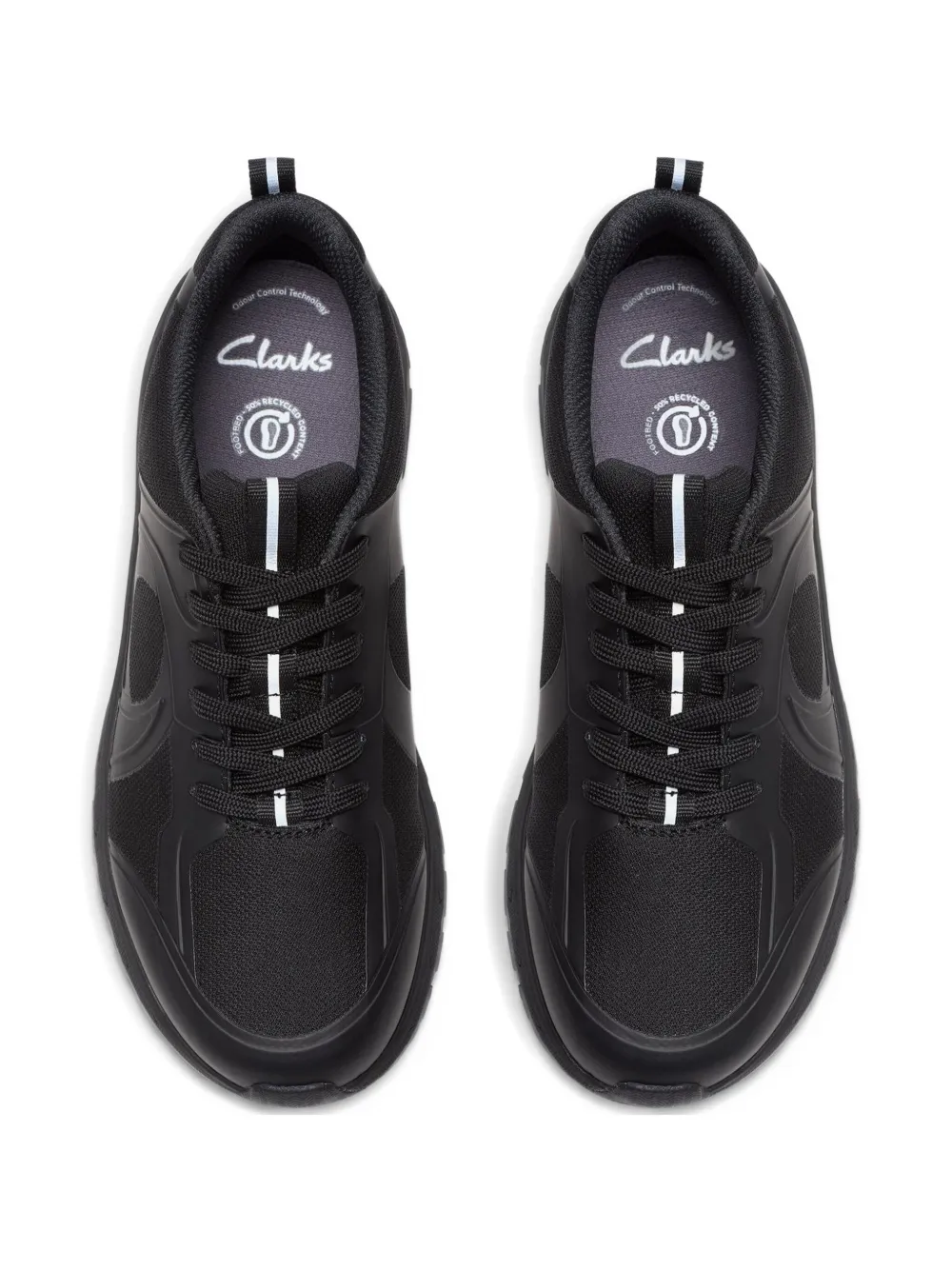 Clarks Kids Selva Edge Youth lace-up sneakers Black