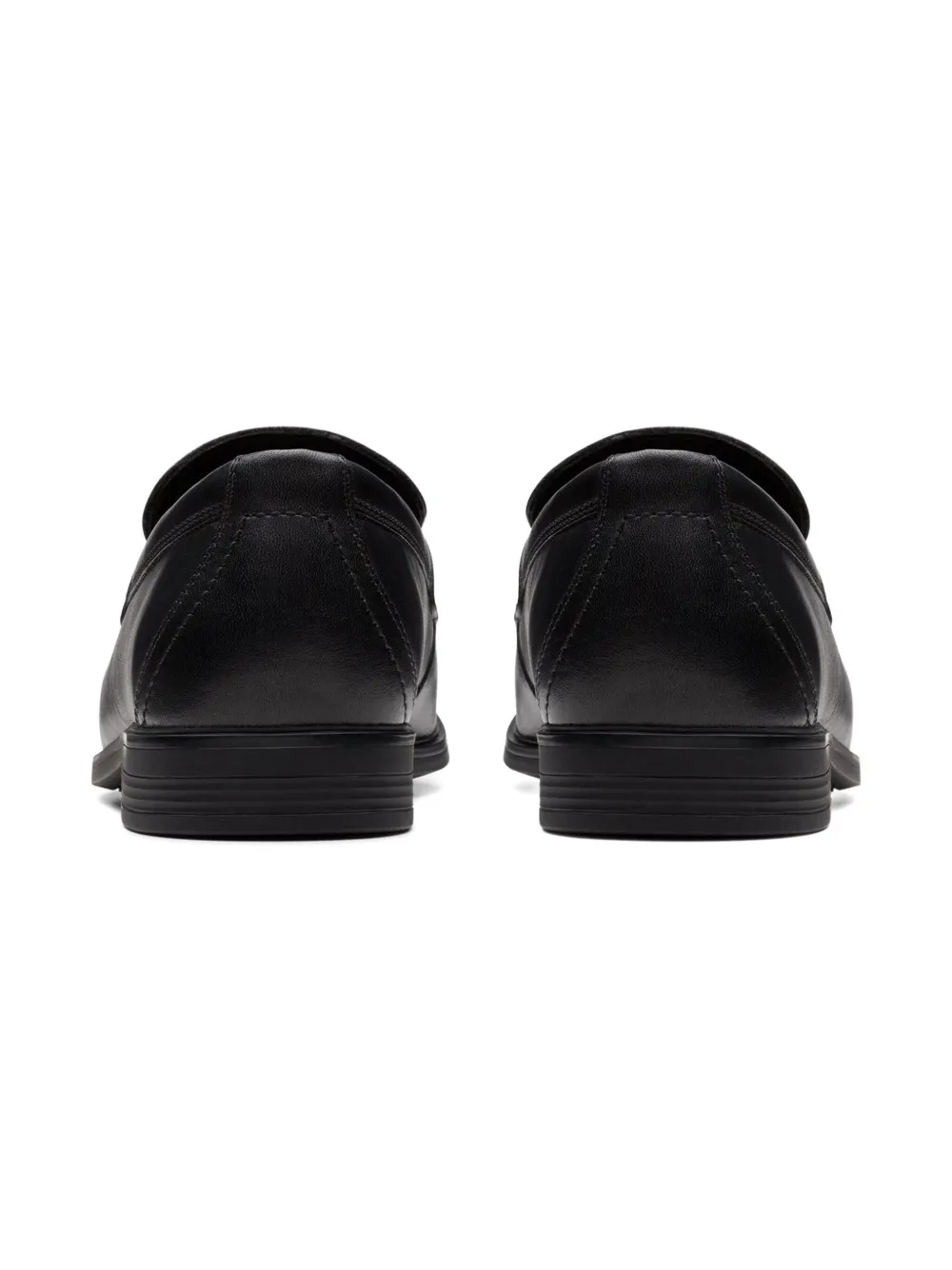 Clarks Kids Jonwin Craft Youth Penny leather loafers Black