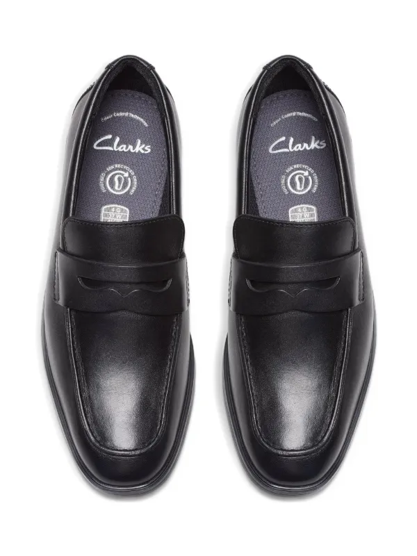 Clarks Kids Mocassini Penny Jonwin Craft Youth In Pelle Nero