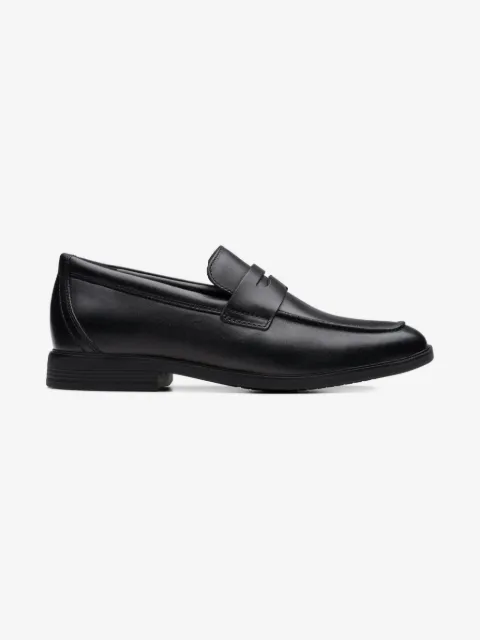 Clarks Kids Jonwin Craft Youth Penny leather loafers