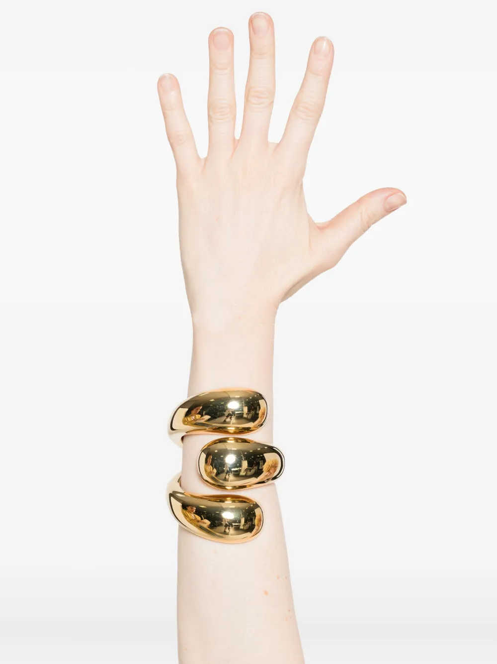 Federica Tosi curved wrap bracelet - Goud