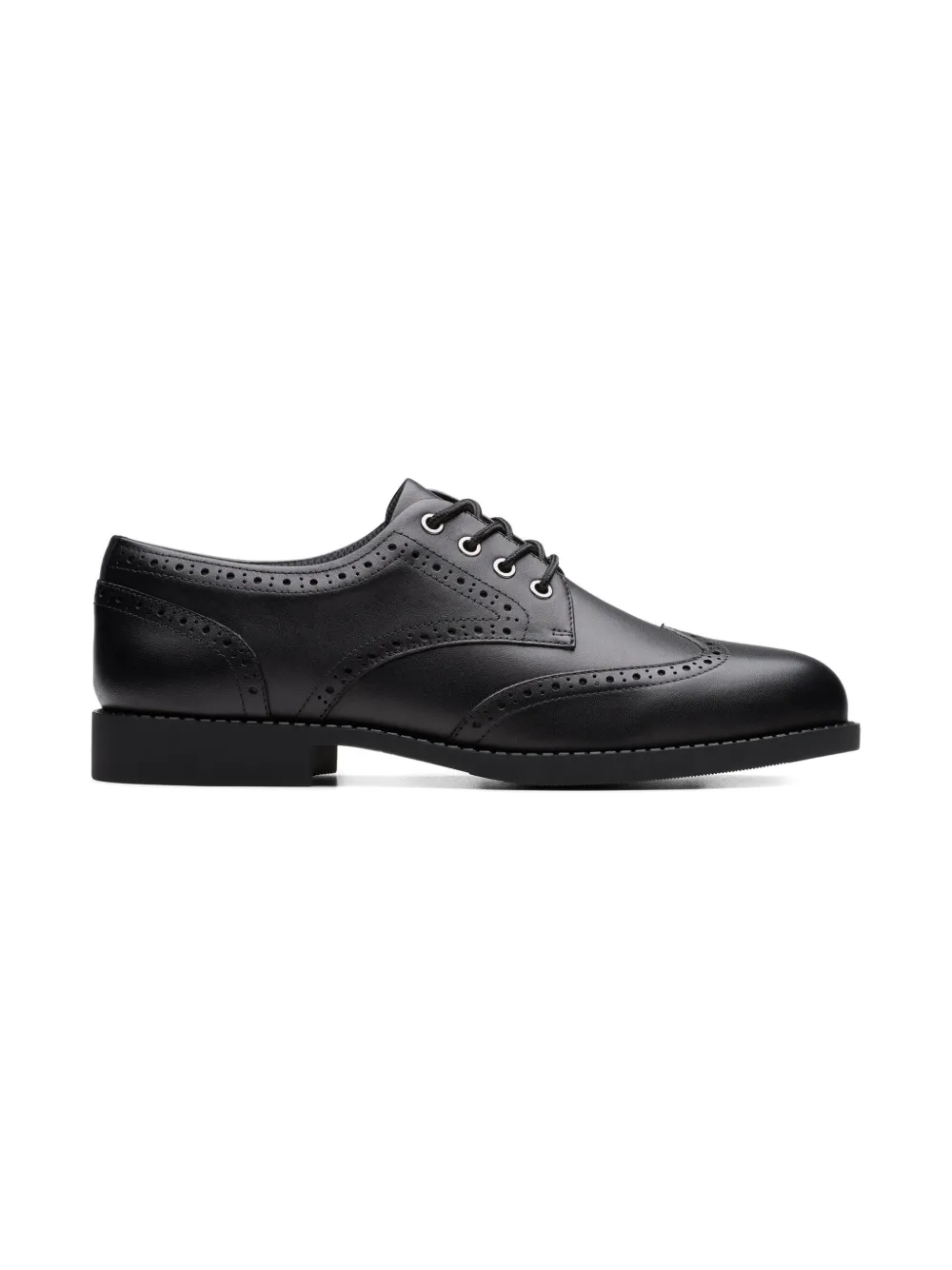 Clarks Kids brogue lace-up shoes Black