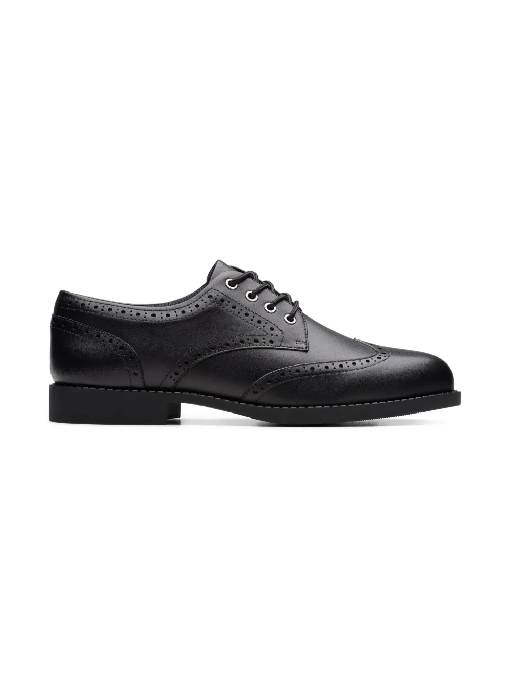 Clarks Kids brogue lace-up shoes Black