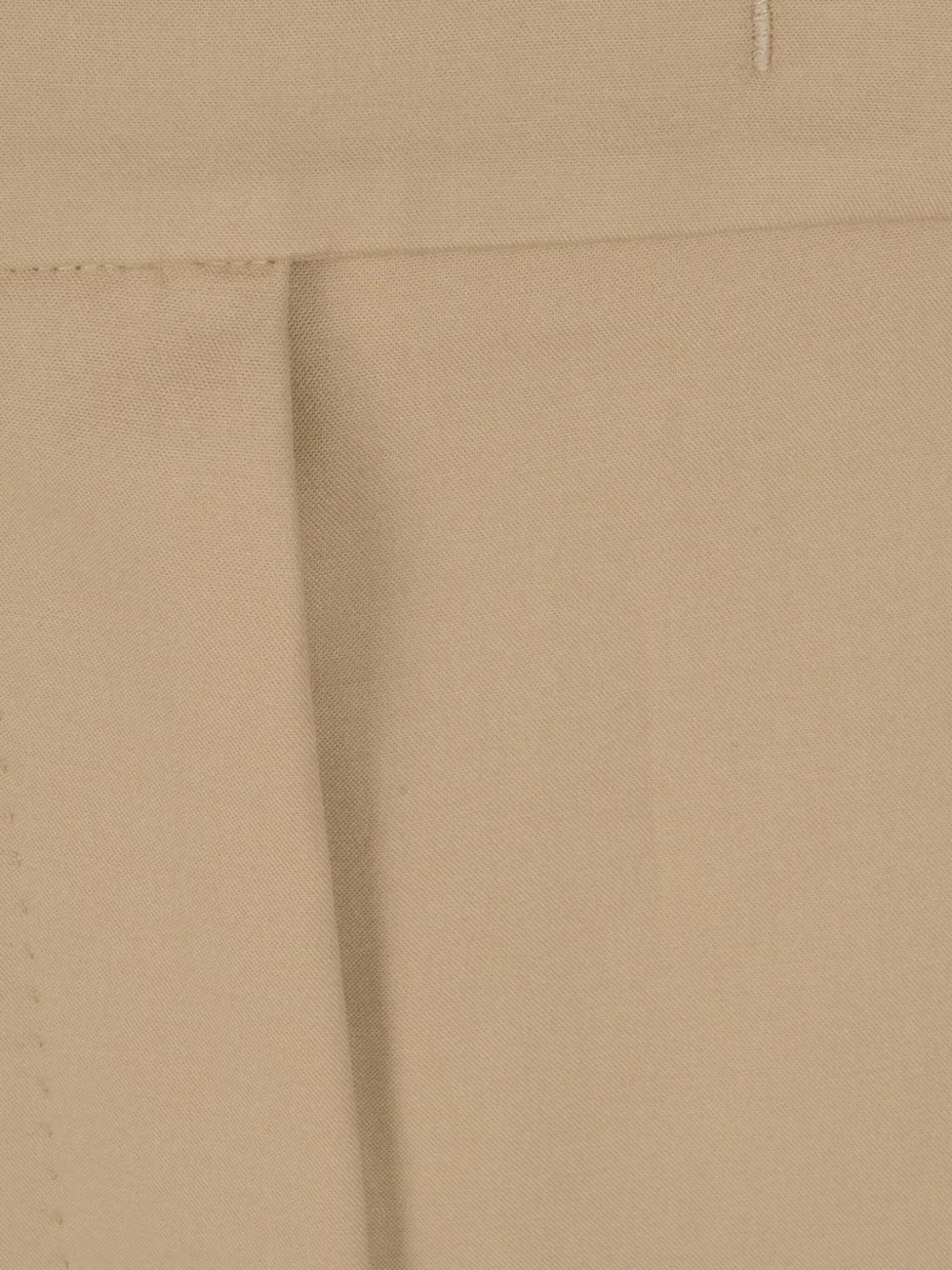 Max Mara cotton high-waist trousers Beige