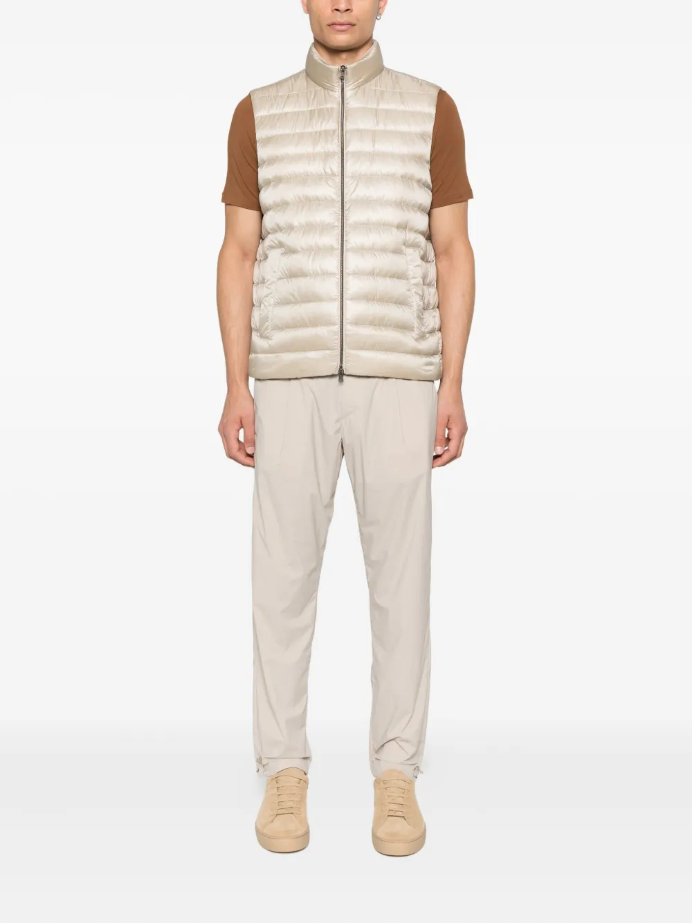 Herno Plooibroek met trekkoord - Beige