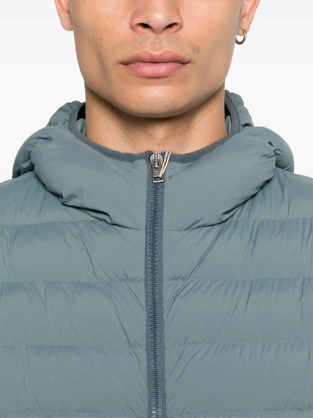 Herno Gewatteerd jack met capuchon Blauw