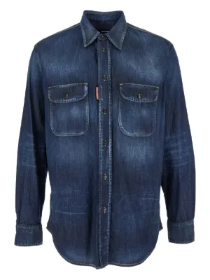 DSQUARED2 Icon デニムシャツ | ブルー | FARFETCH JP