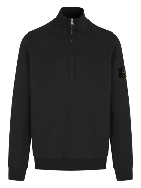 Stone Island half-zip patch sweatshirt