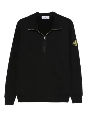 Stone Island コンパスバッジ スウェットシャツ | ブラック | FARFETCH JP