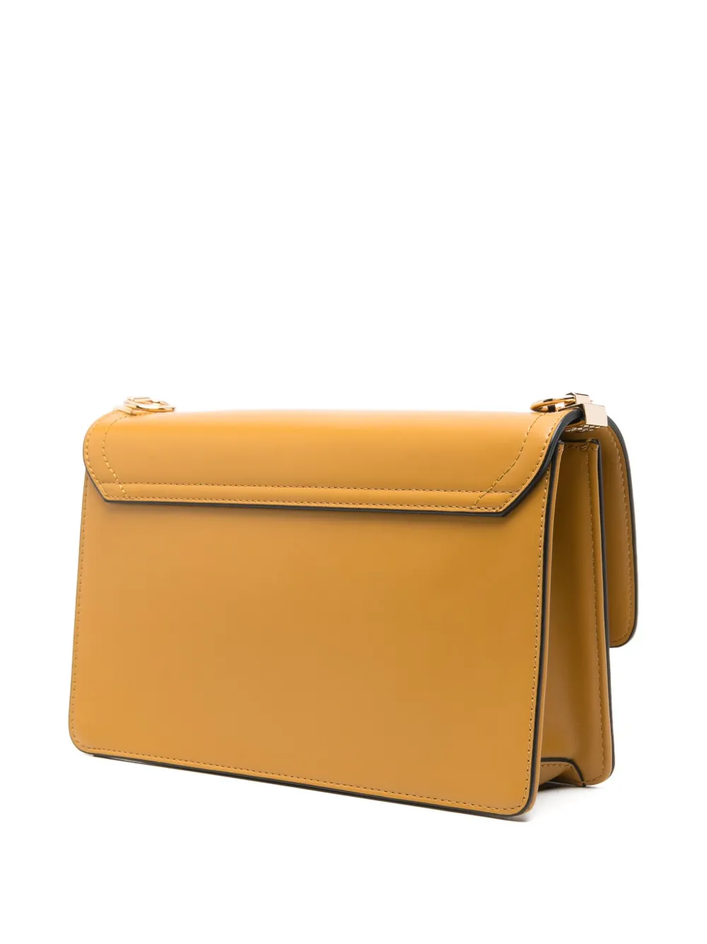 TWINSET chain-link flap satchel Geel