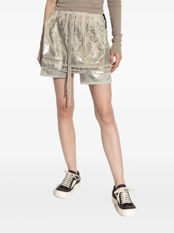Rick Owens DRKSHDW メタリック レイヤード スカート