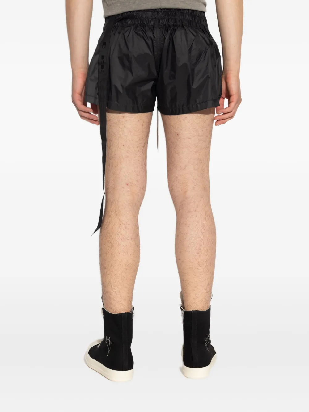 Rick Owens drawstring elastic-waist shorts Zwart
