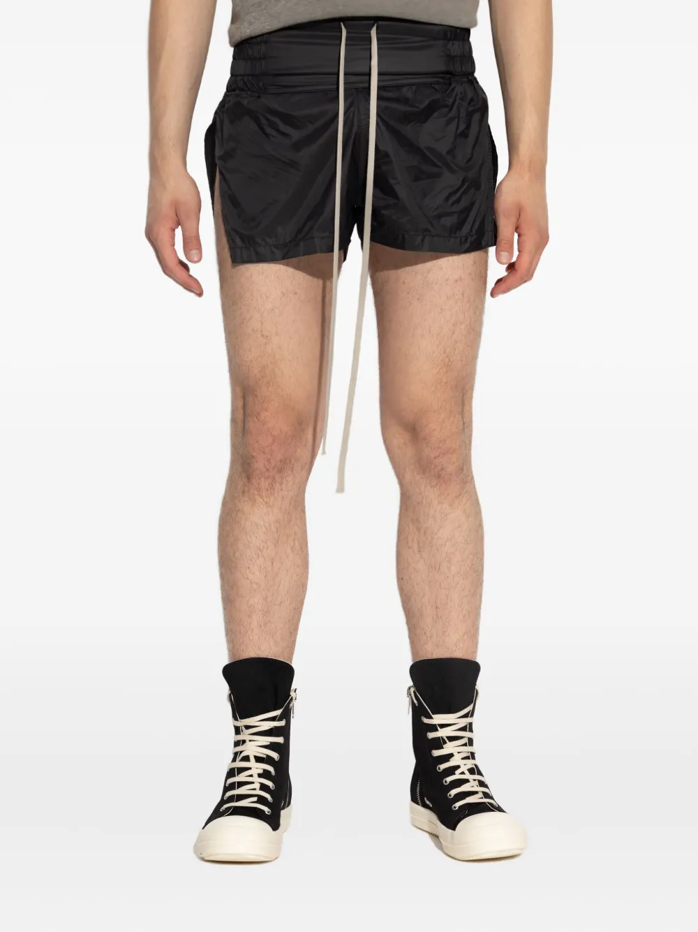 Rick Owens drawstring elastic-waist shorts Zwart