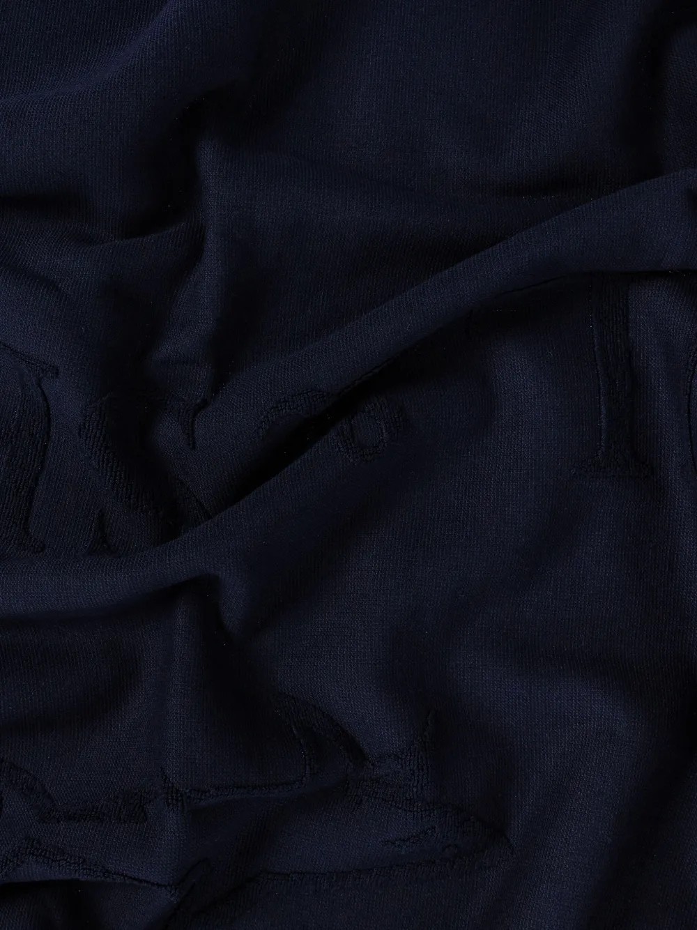 Paul & Shark Logo-embroidered Fringed Blanket In Blue