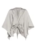 Rick Owens Half Moon tie-front blouse - Silver