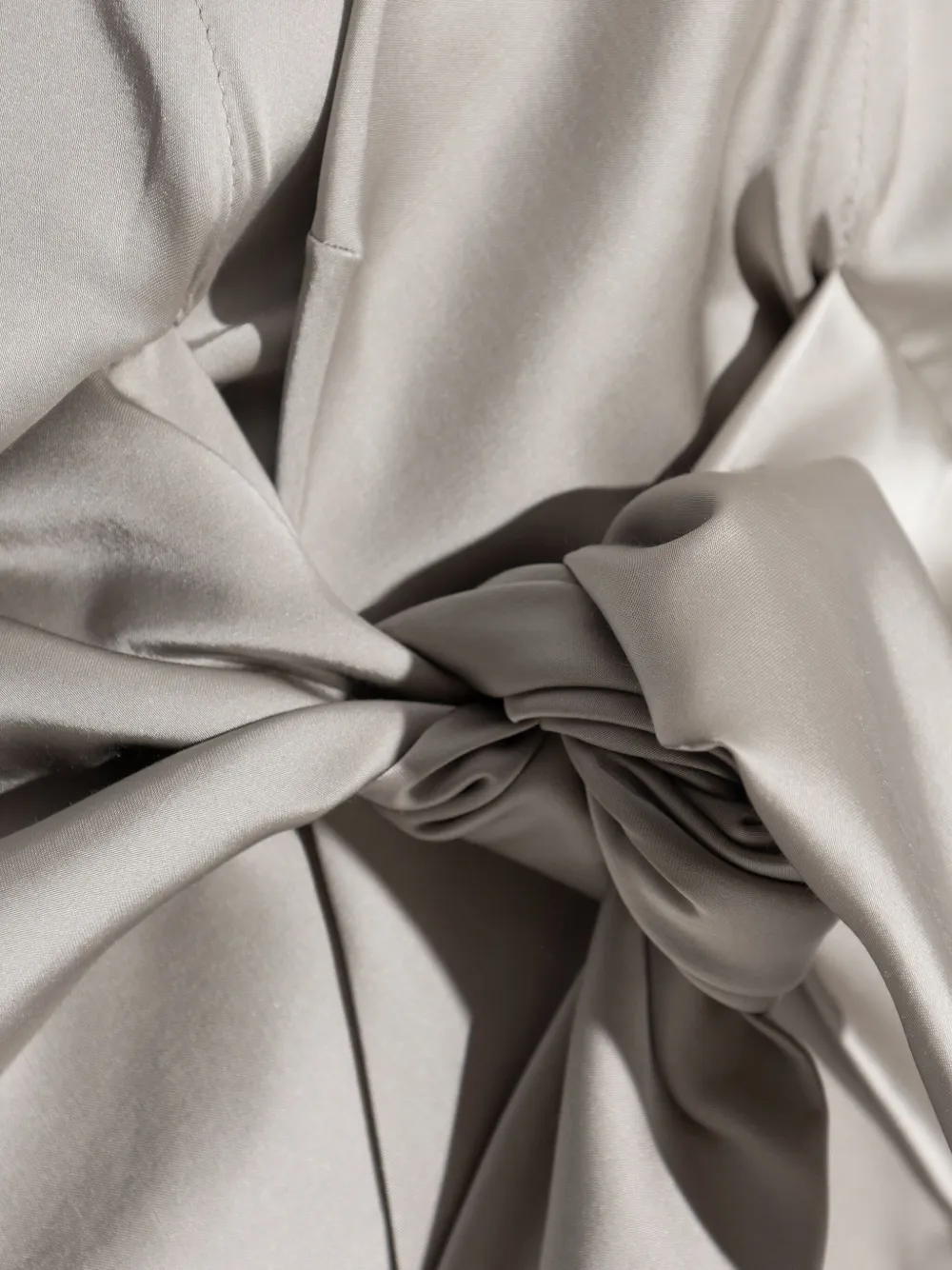 Rick Owens Half Moon tie-front blouse Zilver