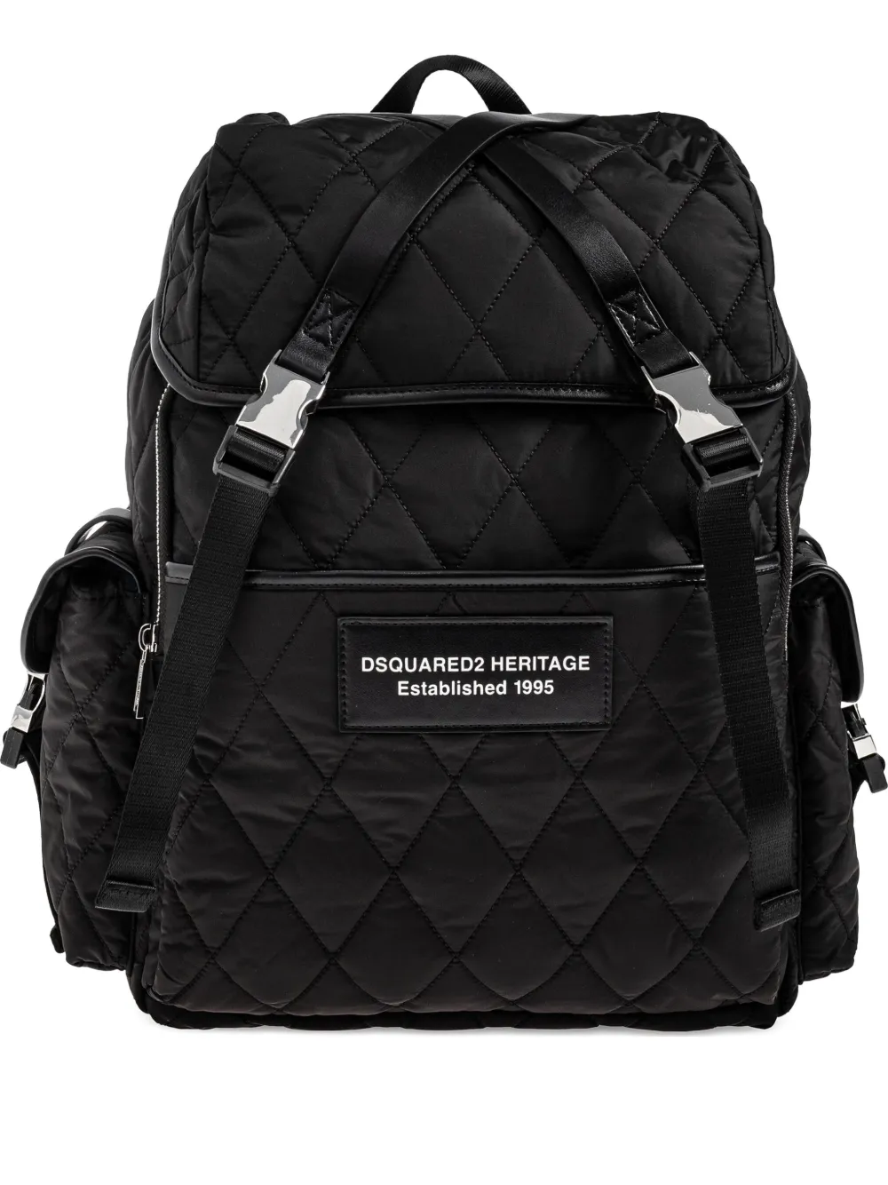 DSQUARED2 quilted backpack Zwart