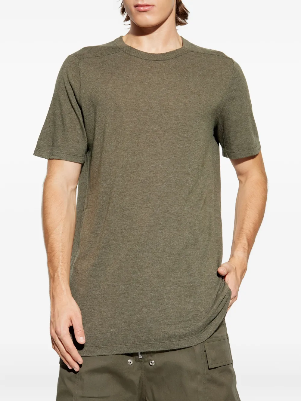 Rick Owens T-shirt met ronde hals Groen