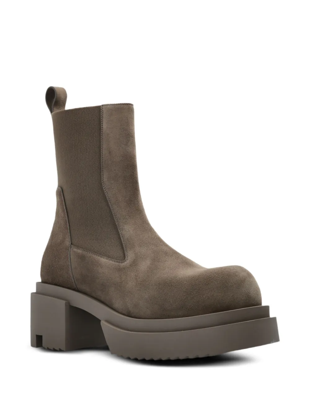 Rick Owens Beatle Chelsea Boots In Brown