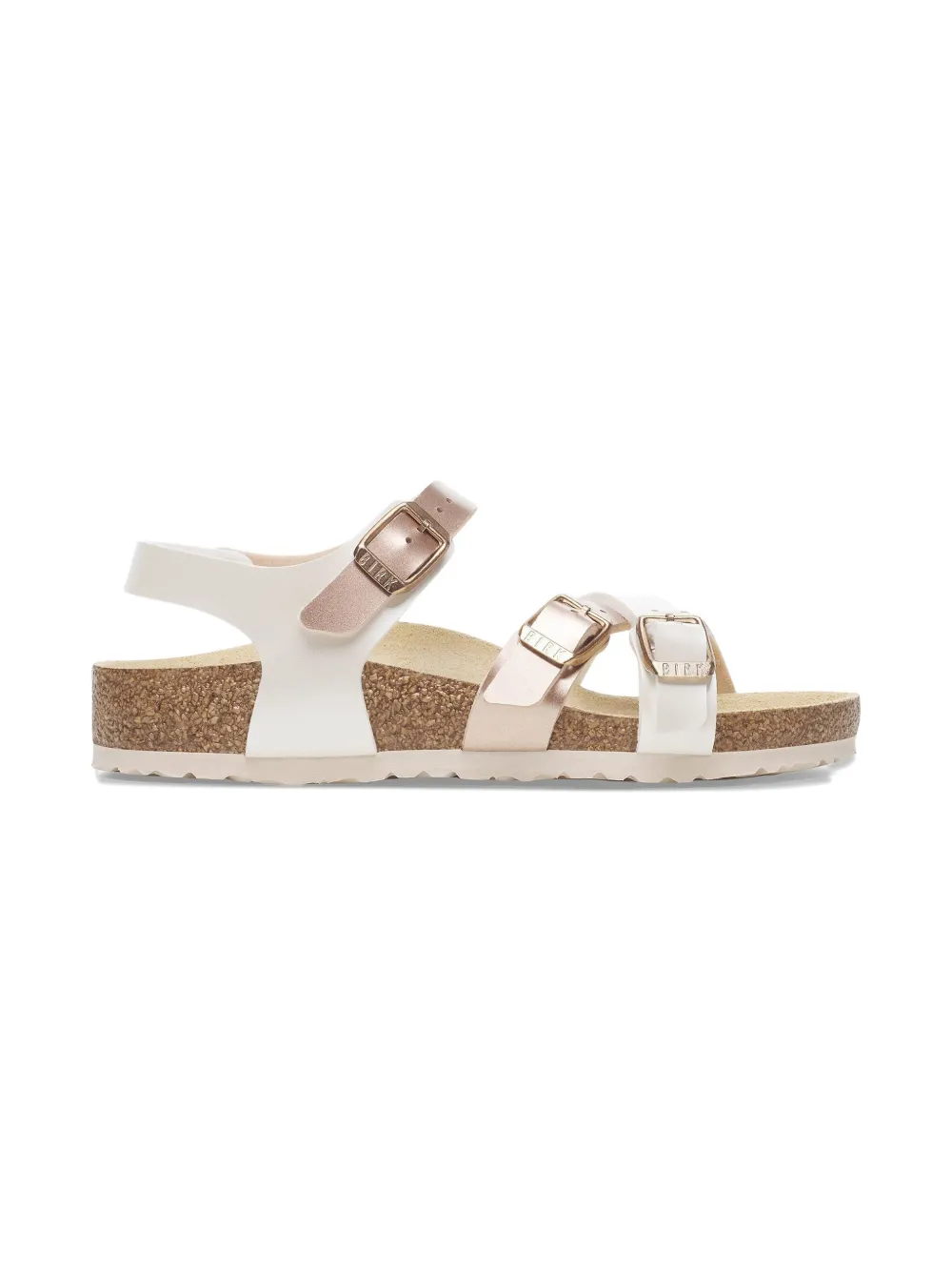 Birkenstock Kids Kumba metallic-buckle sandals | أبيض | Image 1