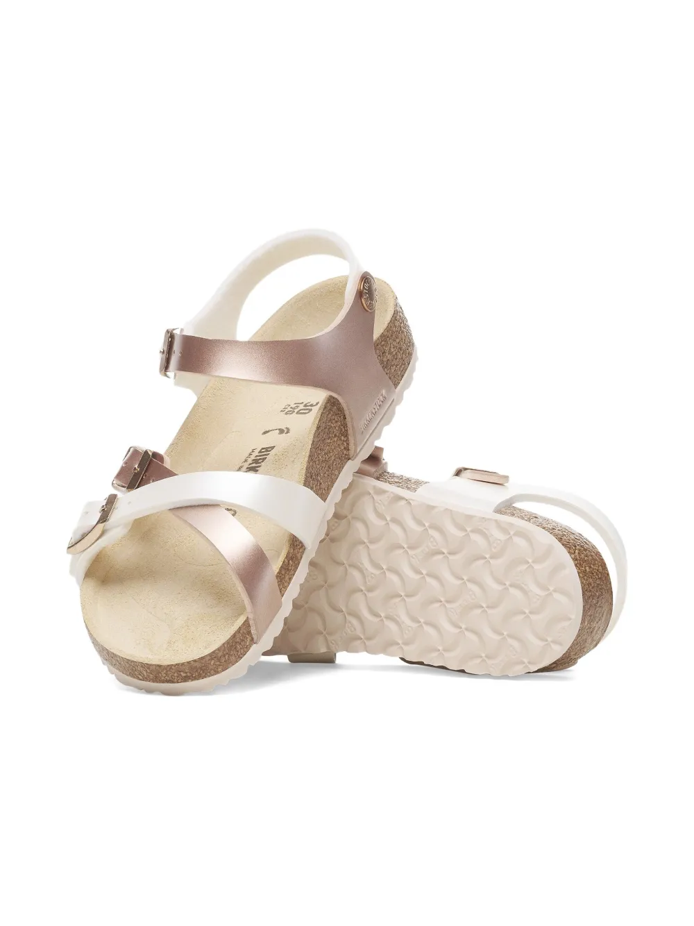 Birkenstock Kids Kumba metallic-buckle sandals | أحذية بنات | Image 2