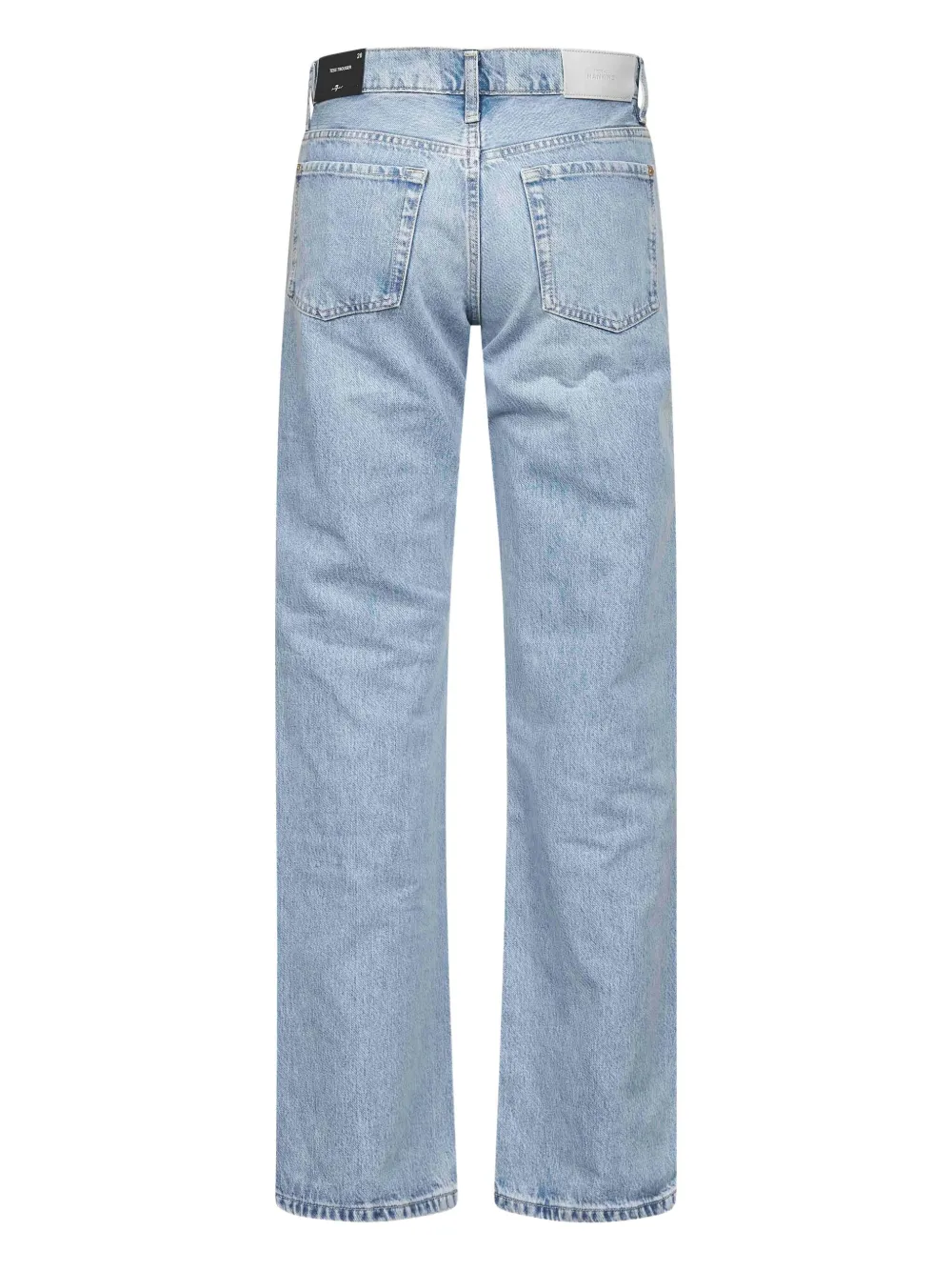 7 For All Mankind five-pocket back-patch jeans - Blauw