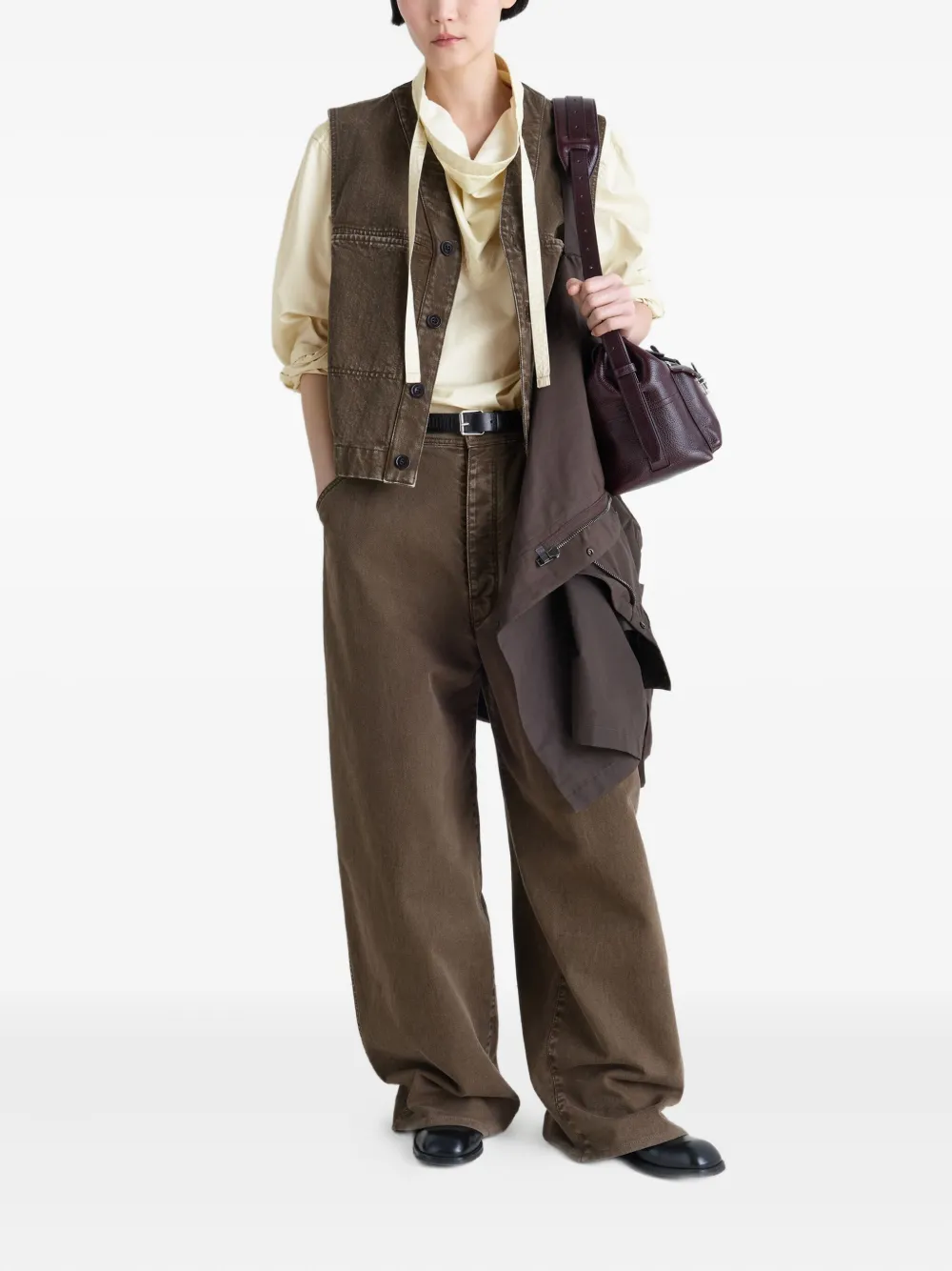 LEMAIRE high-neck drawstring blouse | Blouses | Image 2
